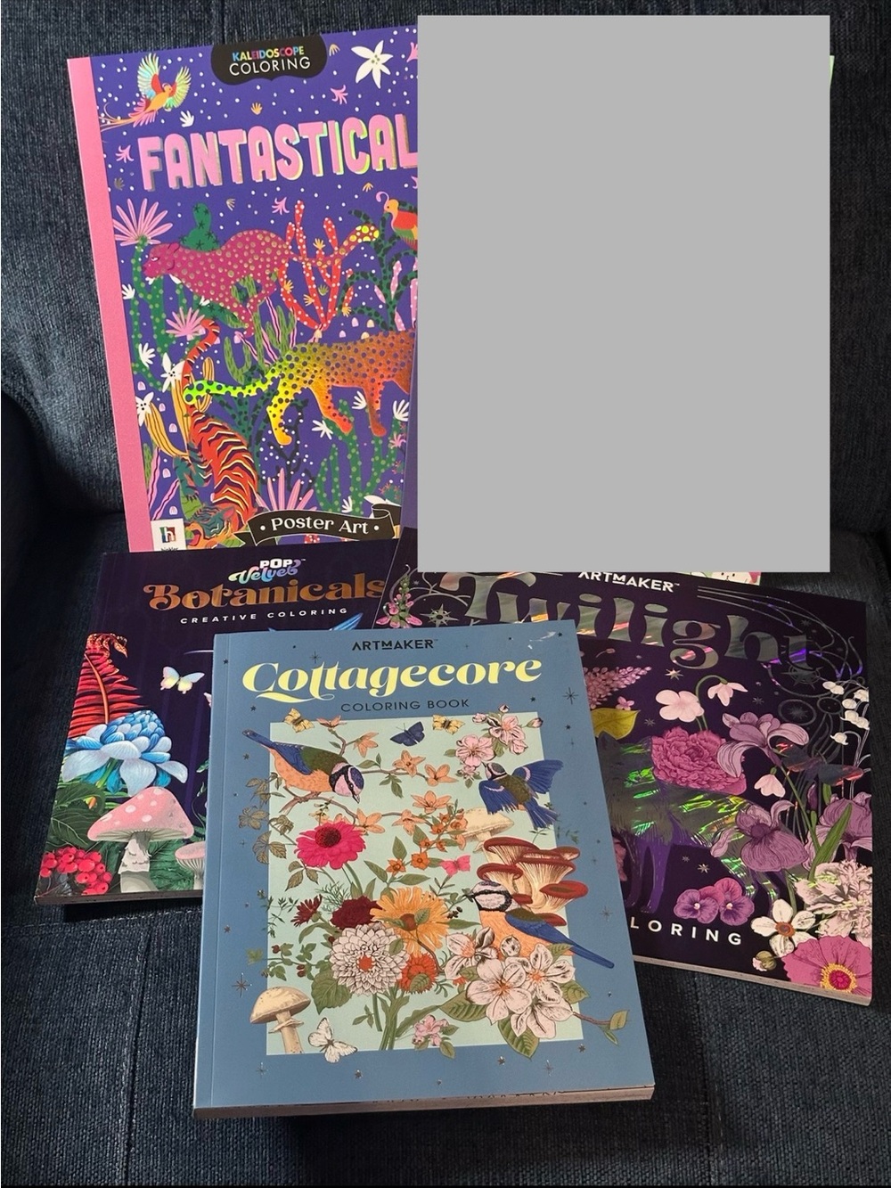 Kaleidoscope Coloring & Artmaker Adult Coloring Book Set of 4